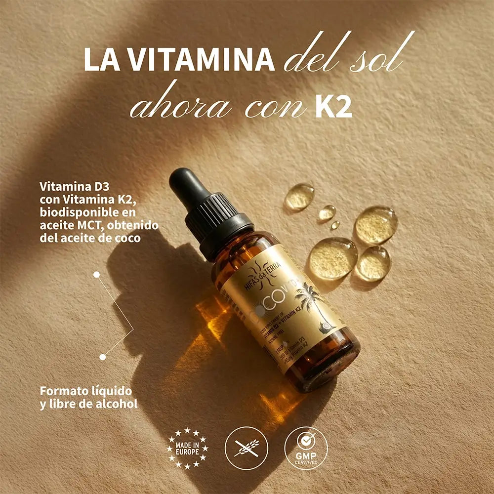 CocoVit D+K2: vitaminas D3 y K2