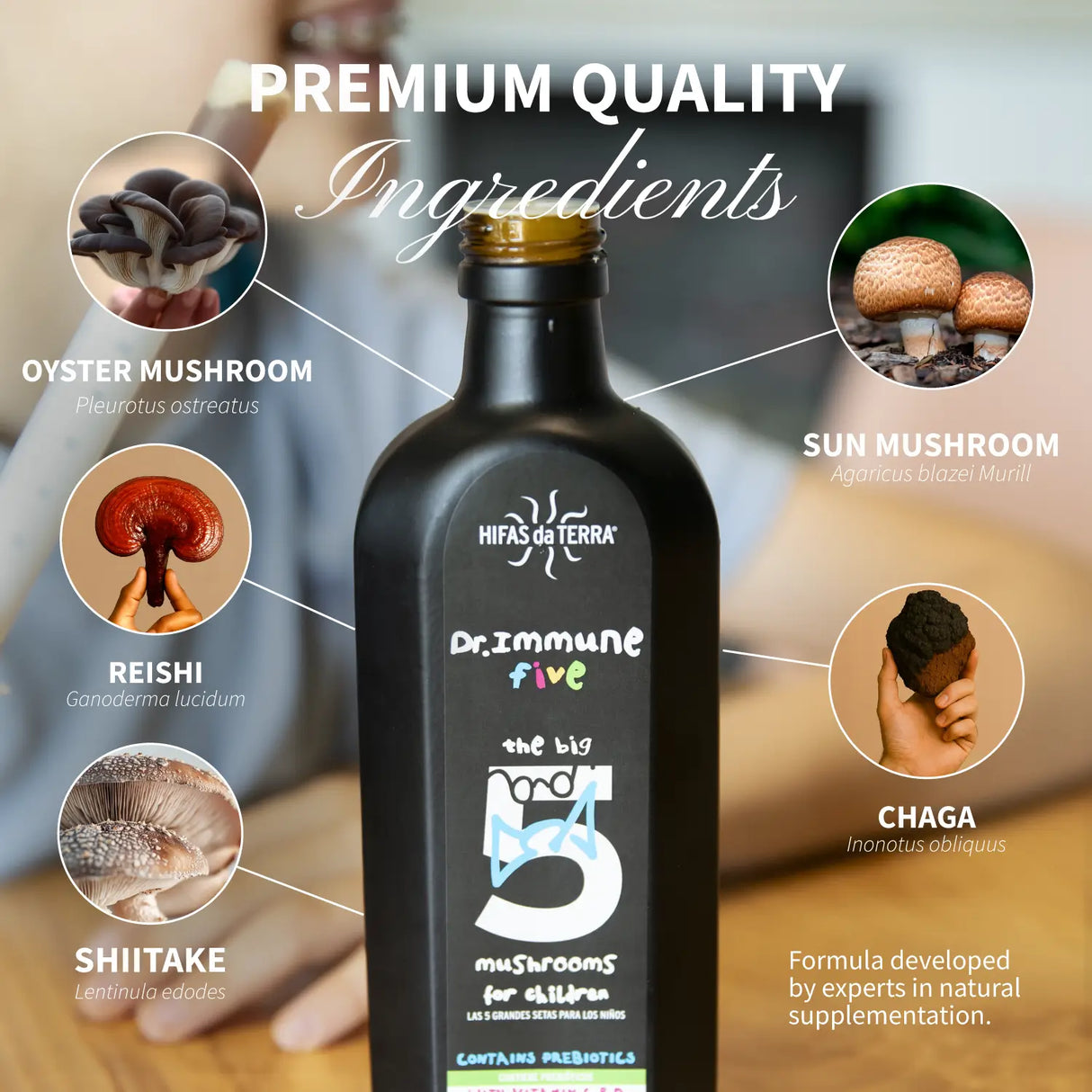 Jarabe Dr. Immune Five para las Defensas con prebióticos y Vitaminas D y C