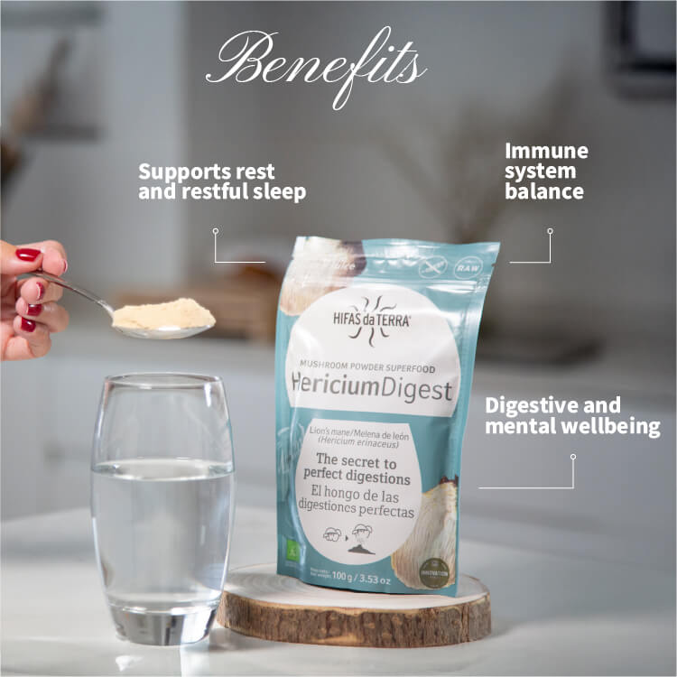 Hericium Digest Polvo 100% ECO de Melena de león