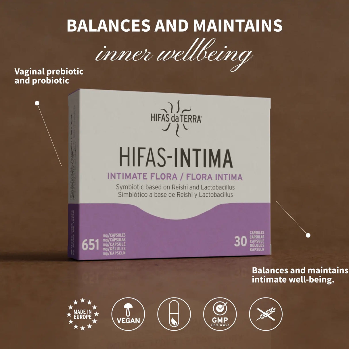 Pre y Probiótico Vaginal Hifas-INTIMA