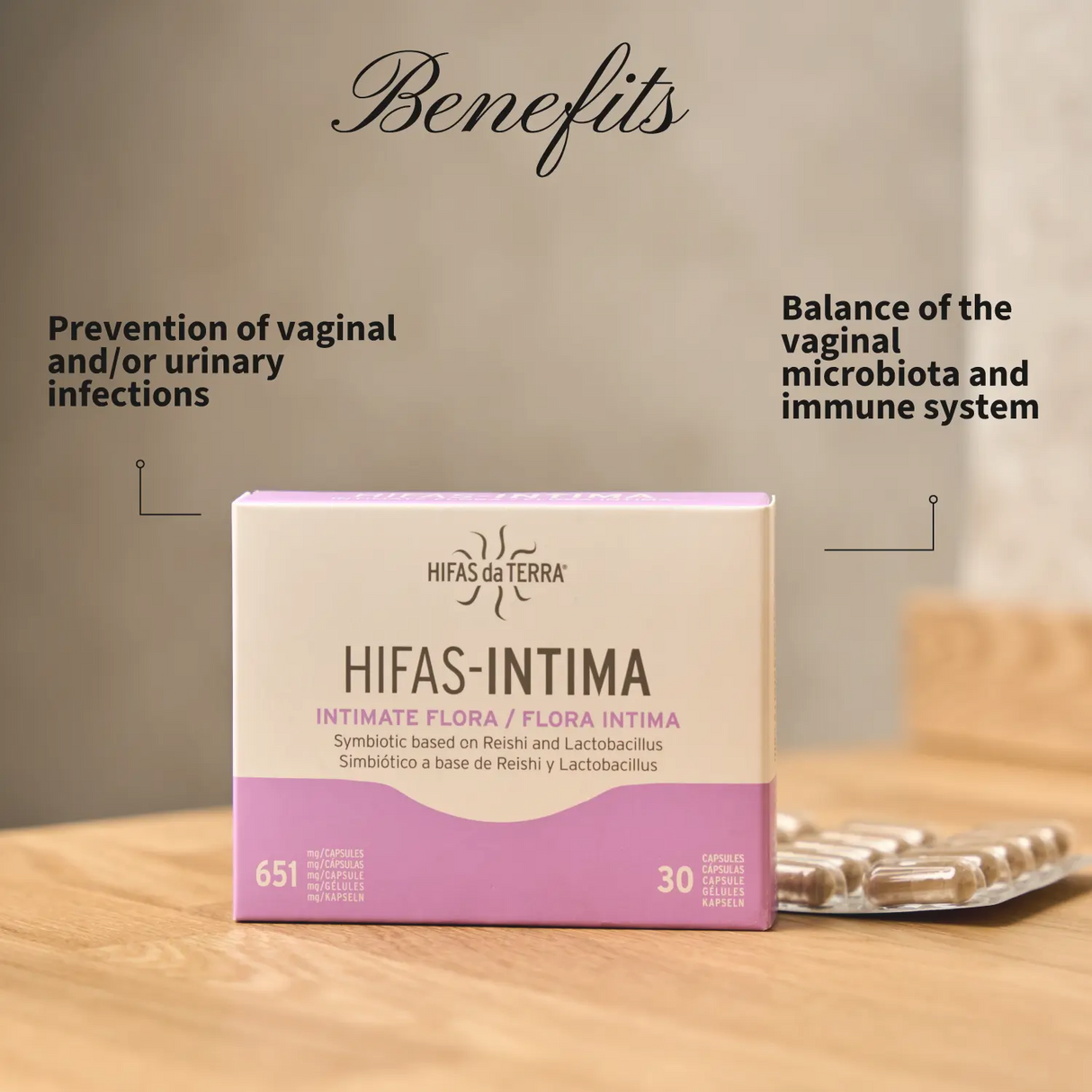 Pre y Probiótico Vaginal Hifas-INTIMA