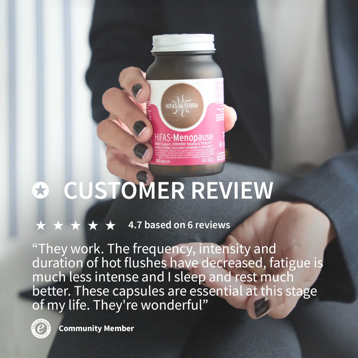 Hifas-Menopause (Reishi, Cordyceps, Lion's Mane, Ashwaghanda KSM 66 and Green Tea extract) capsules