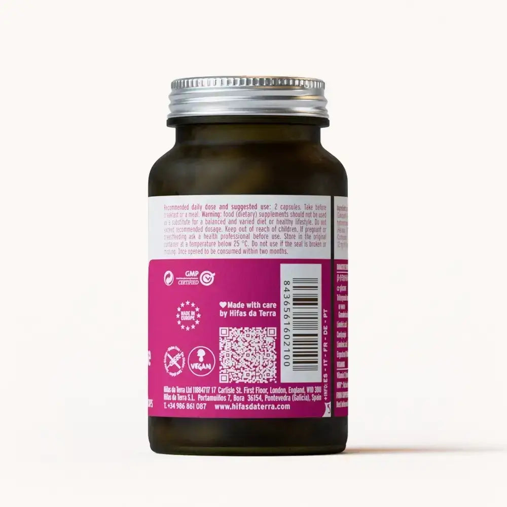 Hifas-Menopause (Reishi, Cordyceps, Lion's Mane, Ashwagandha KSM 66 and Green Tea extract) capsules