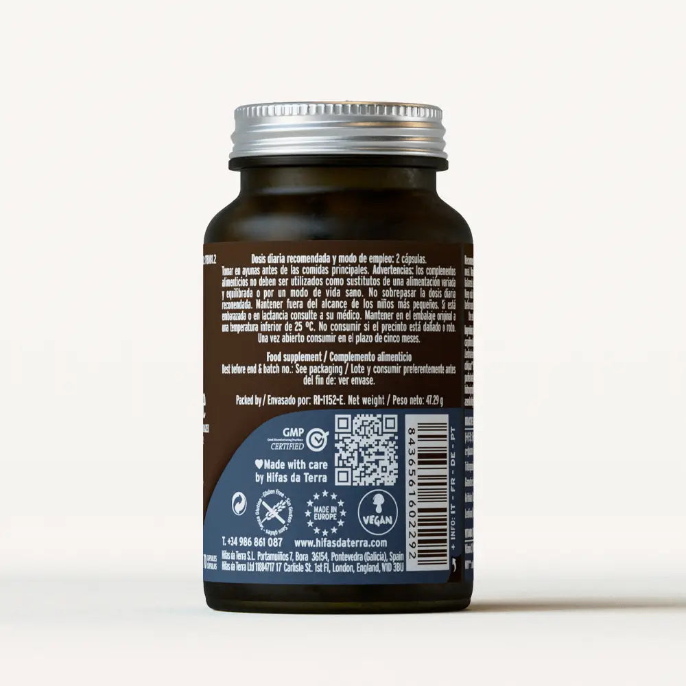 Mico-Five Extractos puros de Reishi, Shiitake, Maitake, Champiñón del sol y Chaga