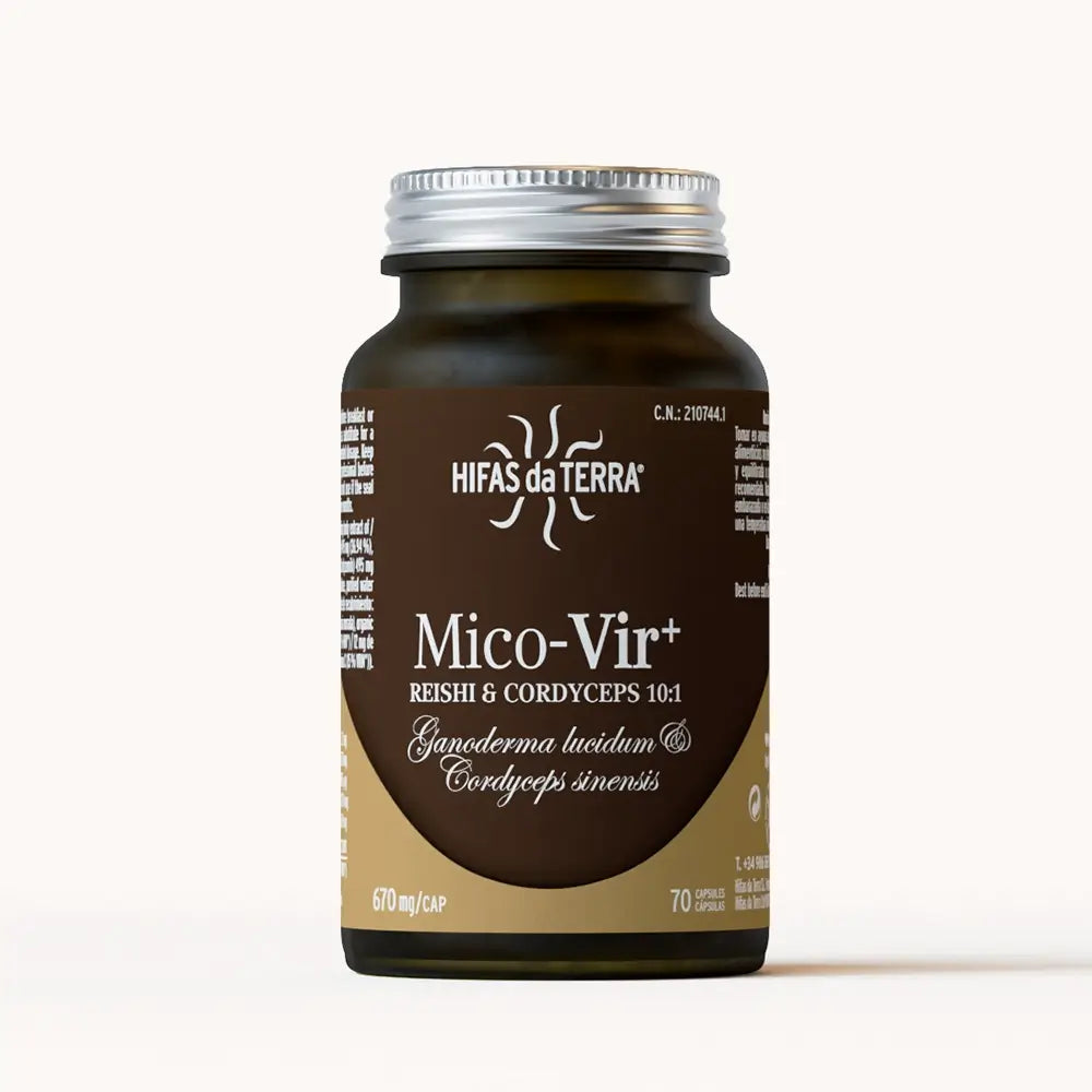 Mico-Vir+ Extractos Puros de Reishi y Cordyceps