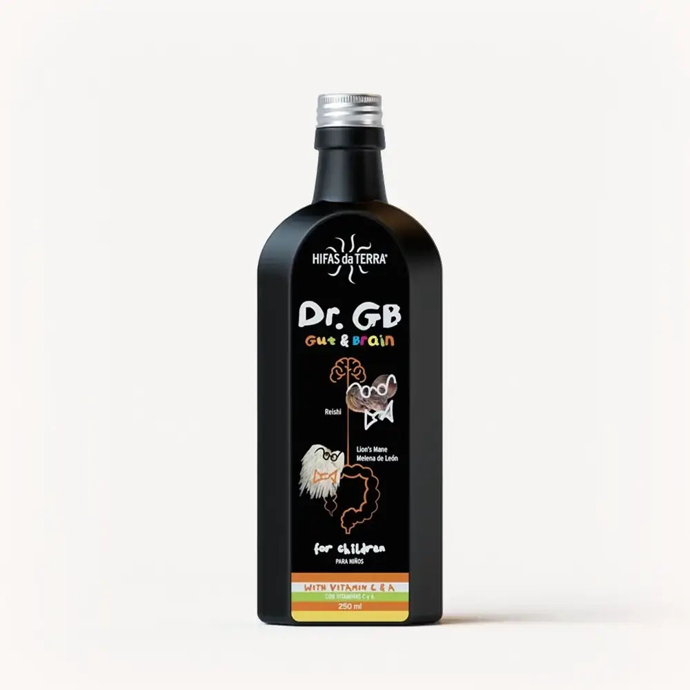 Jarabe Dr. GB (Gut & Brain) con Reishi, Melena de león, Prebióticos y Vitaminas C y A