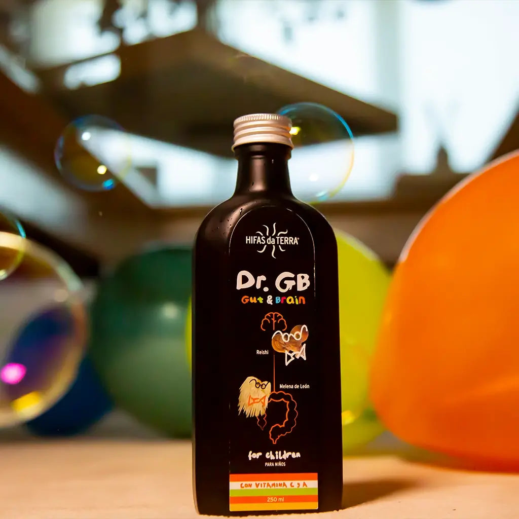 Jarabe Dr. GB (Gut & Brain) con Reishi, Melena de león, Prebióticos y Vitaminas C y A