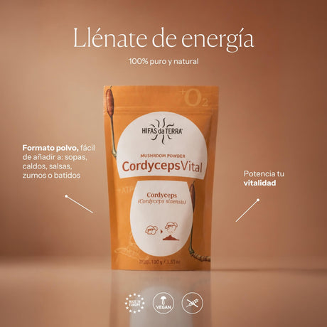 Modo de uso de Cordyceps Vital | Hifas da Terra