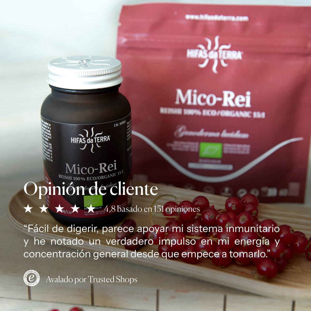 Información nutricional de Mico-Rei | Hifas da Terra
