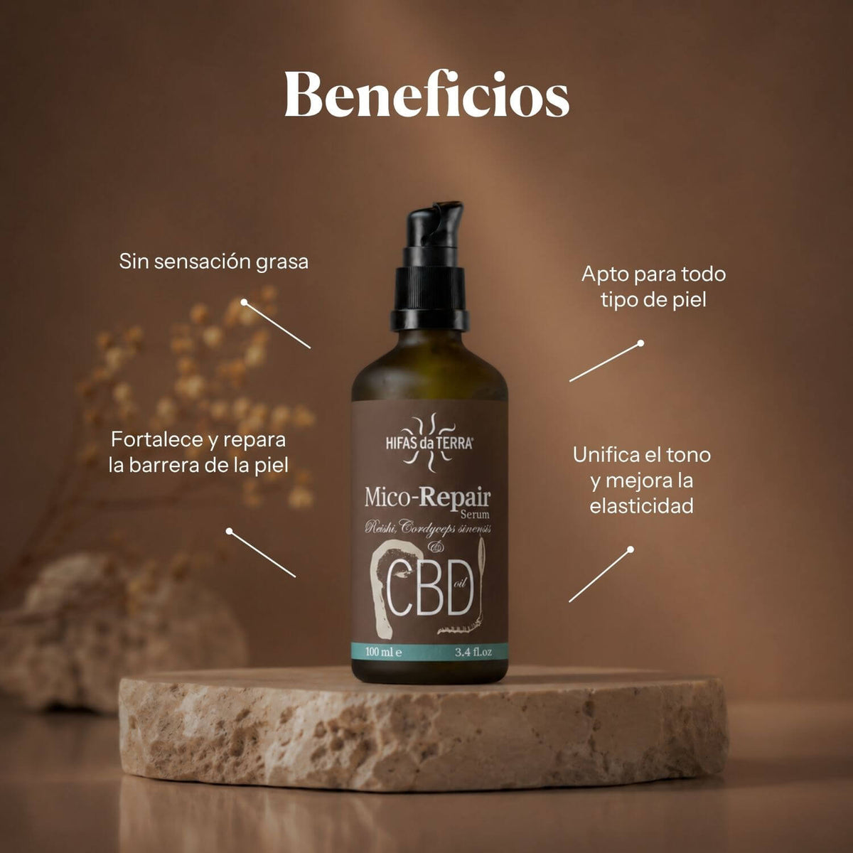 Beneficios de Mico-Repair Serum: sérum con Reishi y Cordyceps para la piel | Hifas da Terra