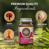 Hifas-Menopause (Reishi, Cordyceps, Lion's Mane, Ashwaghanda KSM 66 and Green Tea extract) capsules