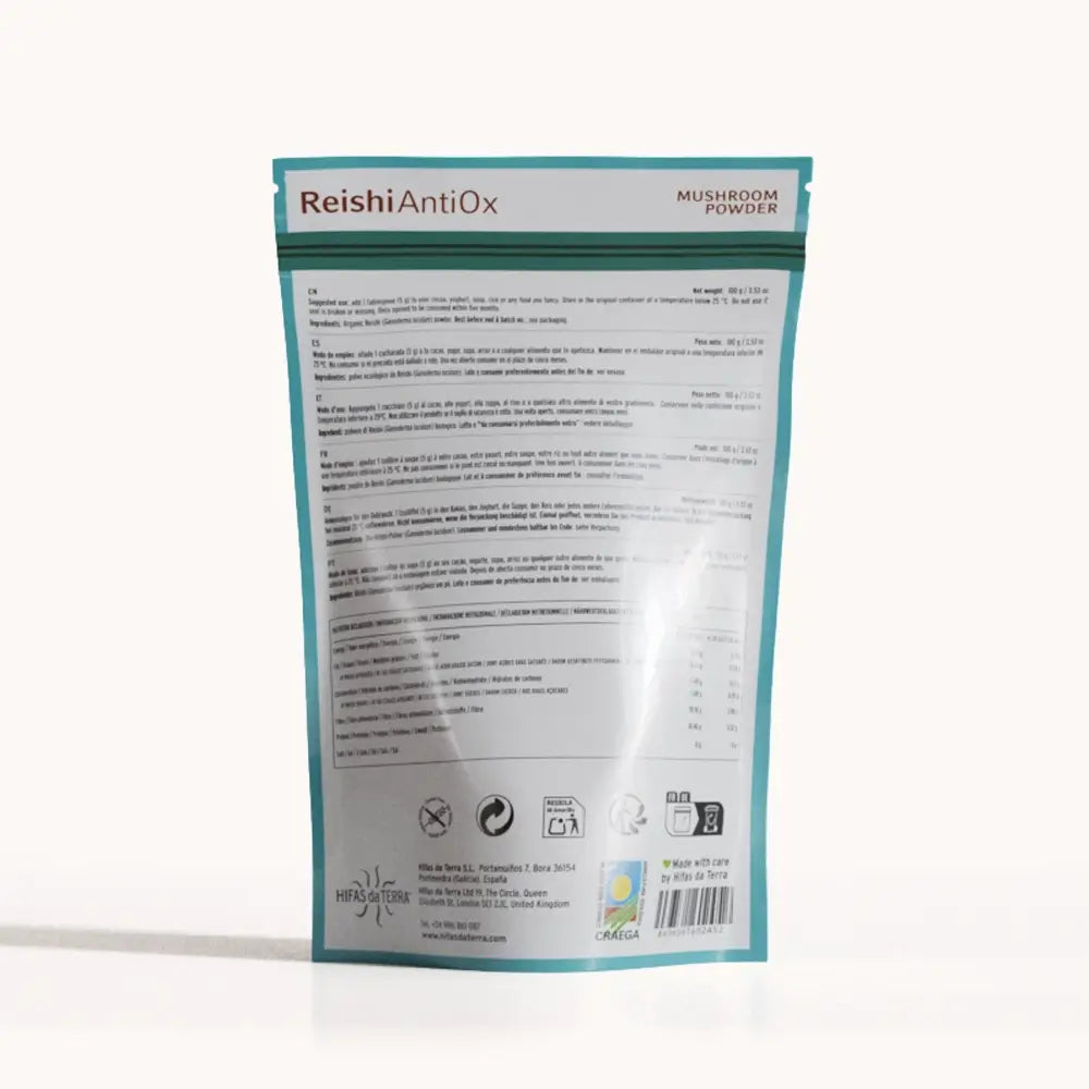 Reishi Antiox 100% Polvo ECO de Reishi
